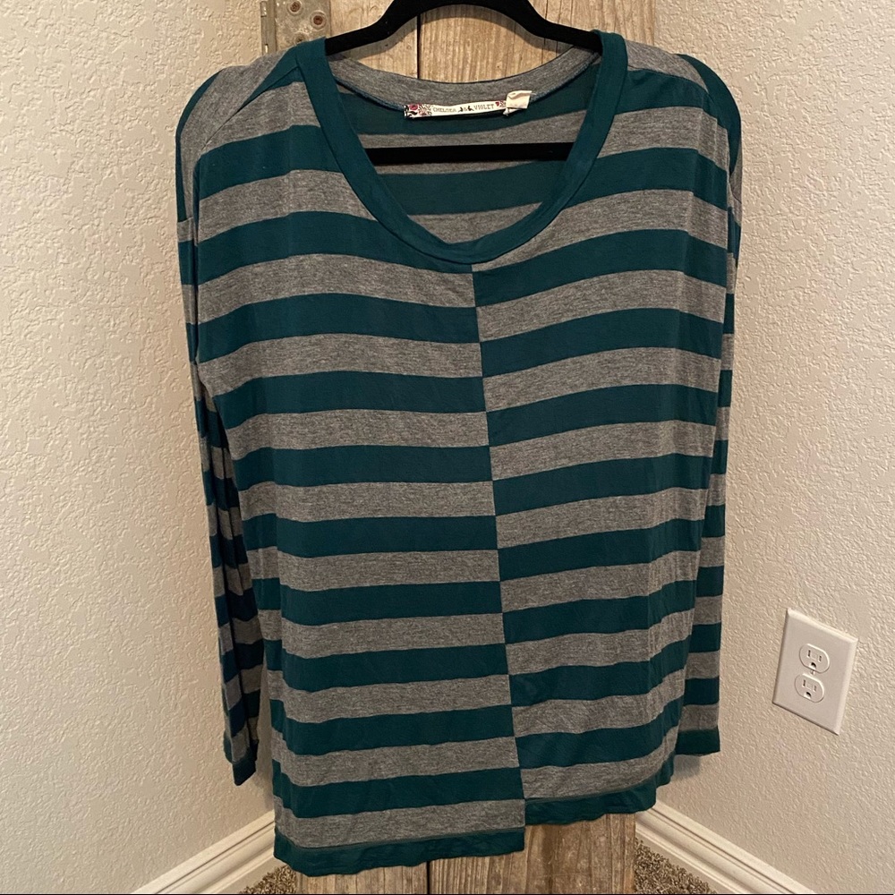 Chelsea & Violet Striped Long Sleeved Shirt